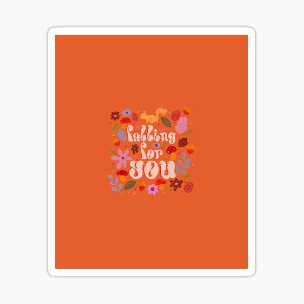 Falling For You Vermillion Sticker