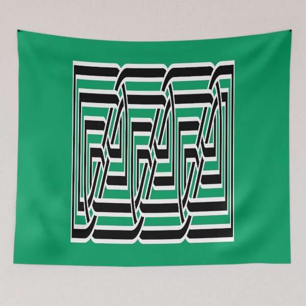 Item preview, Decorative Rectangular Celtic Interwoven Knot Pattern 3 designed and sold by taiche.