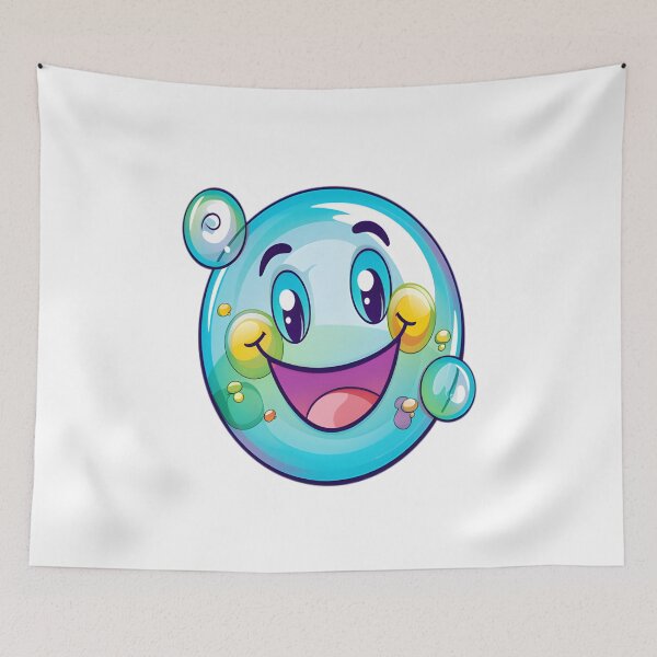 Item preview, Smiley Soap Bubble - A Fun and Colorful Design designed and sold by alaa-mously.