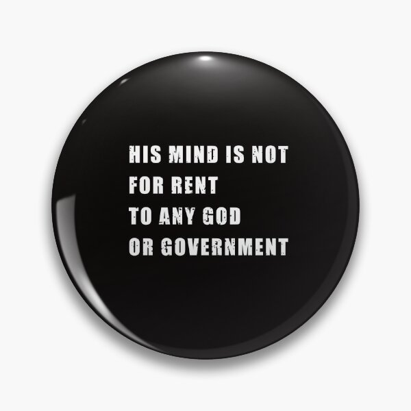 Item preview, His Mind is Not For Rent designed and sold by Lightspeed2112.