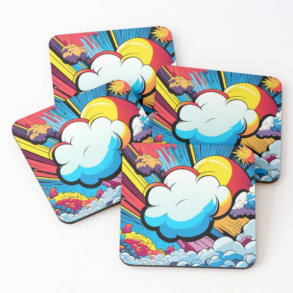 Item preview,  Cloud Pop Art Sticker designed and sold by jokereddog.