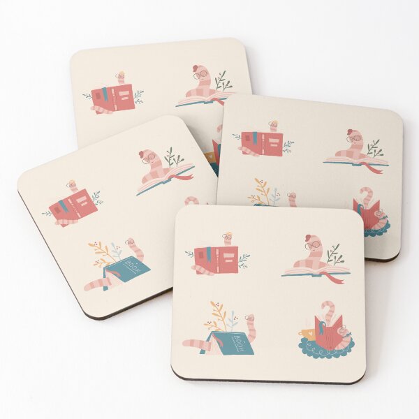 Item preview, book worms designed and sold by BookishSpace1.