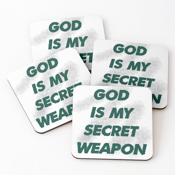 Item preview, God is my secret weapon designed and sold by lillyaura-art.