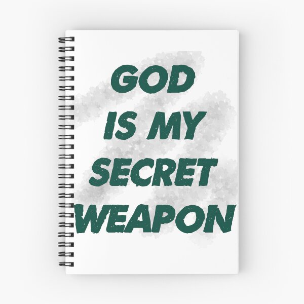 Item preview, God is my secret weapon designed and sold by lillyaura-art.