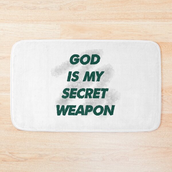 Item preview, God is my secret weapon designed and sold by lillyaura-art.