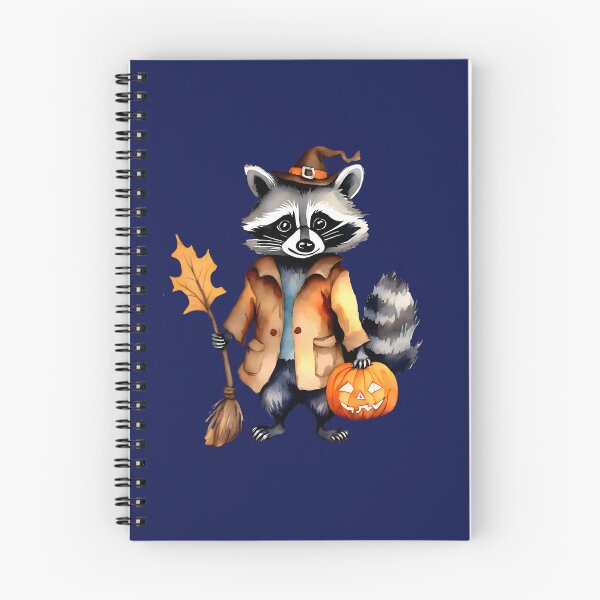 Item preview, Sad Raccoon Carrying a Halloween Pumpkin designed and sold by BloomCatB.