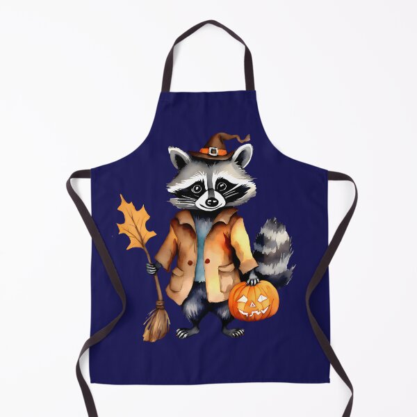 Item preview, Sad Raccoon Carrying a Halloween Pumpkin designed and sold by BloomCatB.