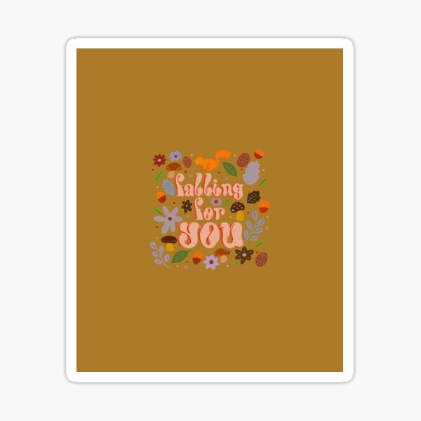 Falling For You Chartreuse Sticker