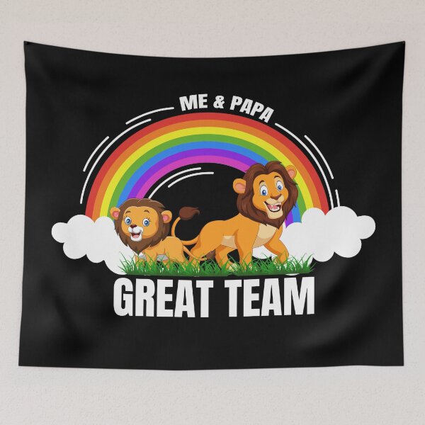 Item preview, Son and Papa Lions: A Dynamic Duo designed and sold by BDLuck2021.