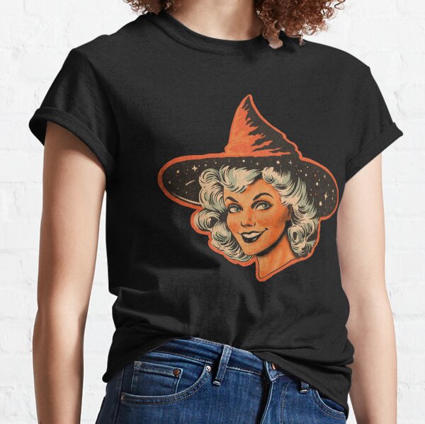 Vintage Halloween Witch Classic T-Shirt