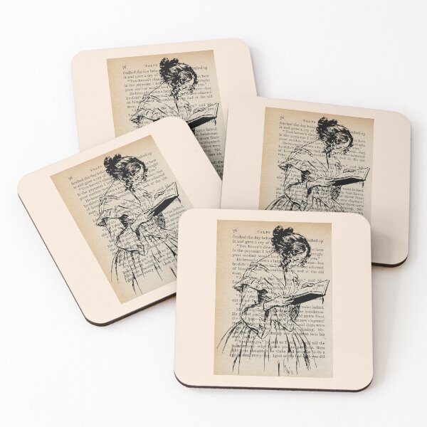 Item preview,  A girl reading  designed and sold by BookishSpace1.