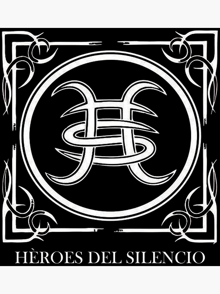 Heroes del Silencio - circle - grunge design - Heroes Del Silencio -  Sticker