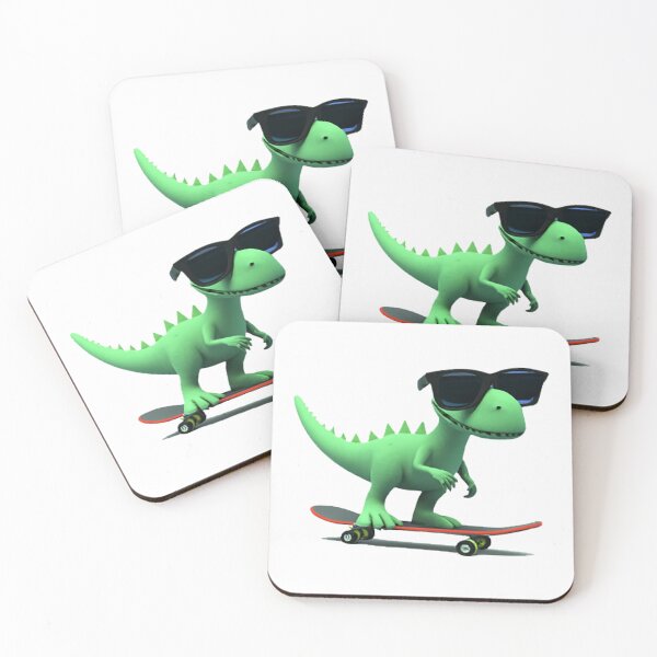 Item preview, Cool Dino riding a Skateboard designed and sold by Designovas.