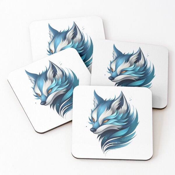 Item preview, Blue fox logo designed and sold by FoxIsland.