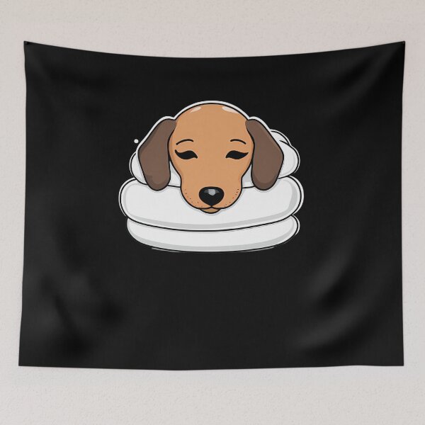 Item preview, Peaceful Dachshund Slumber designed and sold by Mechanical-Artt.