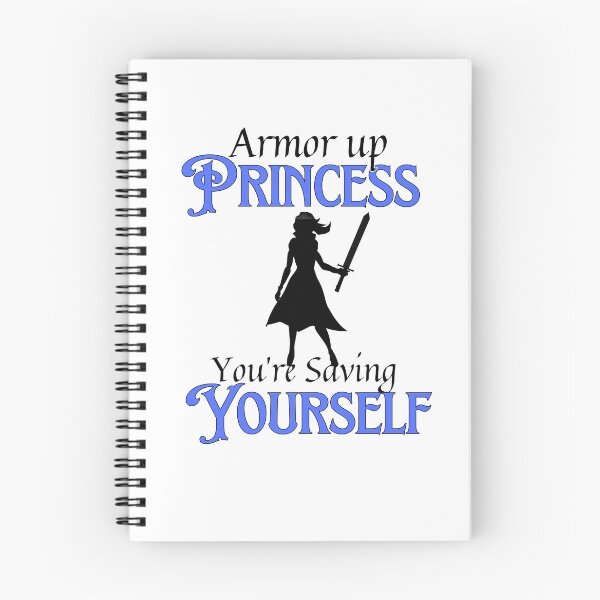 Item preview, Armor Up Princess, You're Saving Yourself (Figure Blue) designed and sold by AvrgJane.