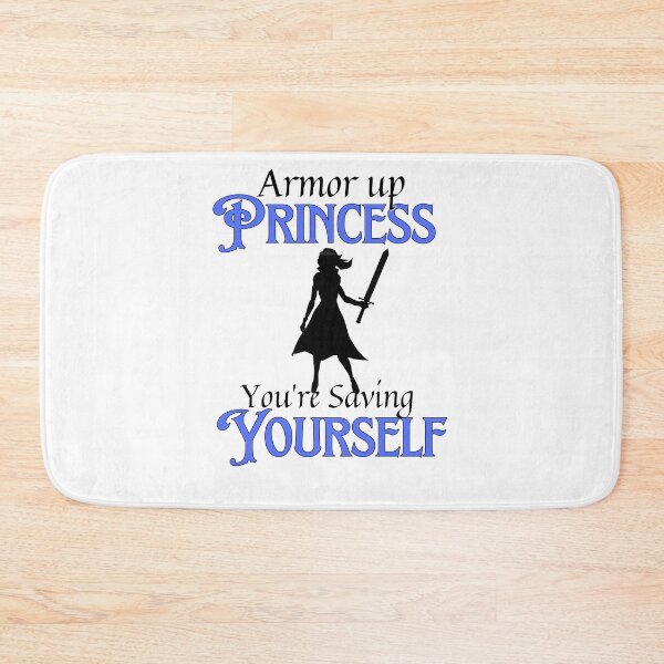 Item preview, Armor Up Princess, You're Saving Yourself (Figure Blue) designed and sold by AvrgJane.