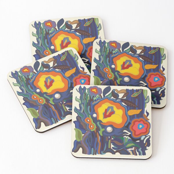 Item preview, Psychedelic flowers number 28 designed and sold by artistua.