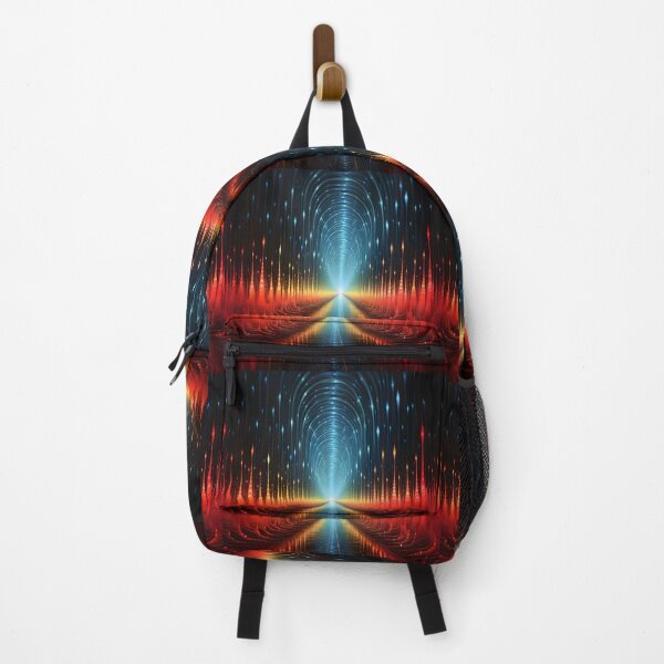 Item preview, A glowing futuristic tunnel of colorful light in the style of the Doppler effect designed and sold by AI-Only Creations.