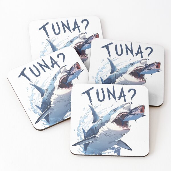 Item preview, Funny Great White Shark Tuna Time designed and sold by tracydixon.