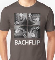 Bachflip (White text) Slim Fit T-Shirt