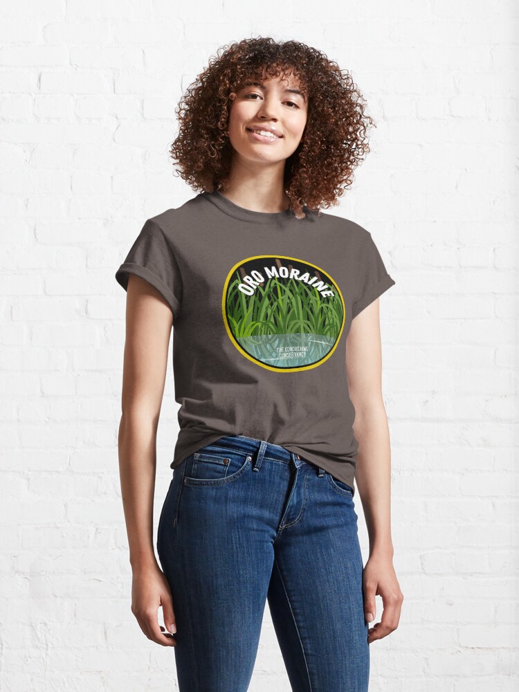 Thumbnail 4 of 7, Classic T-Shirt, Oro Moraine Circle Design designed and sold by Couchiching Conservancy.