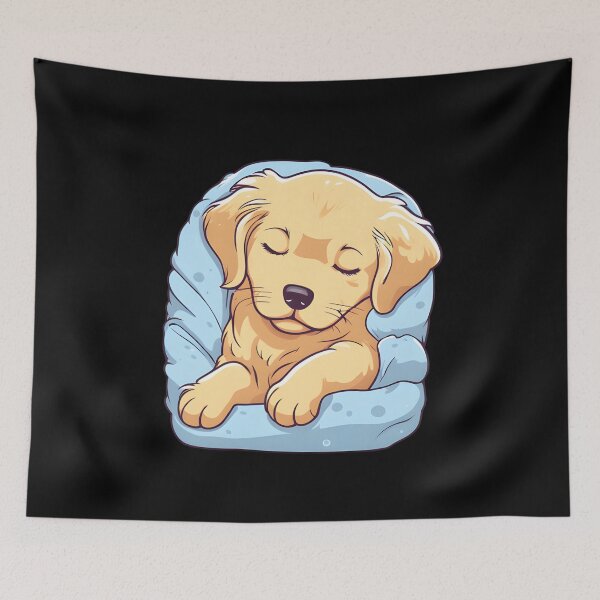 Item preview, Peaceful Golden Retriever Slumber designed and sold by Mechanical-Artt.