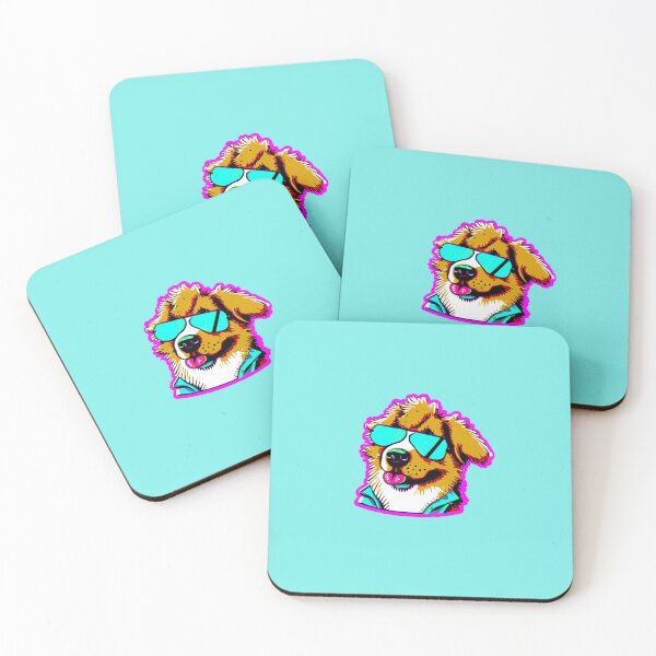 Item preview, "Colorful Dog Sticker - Loyalty and Joy" designed and sold by shineslush.