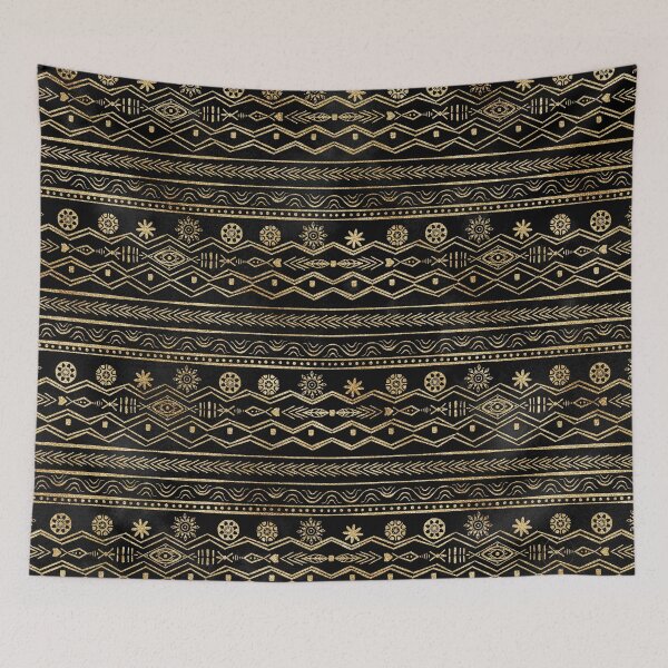 Item preview, Black Gold Geometric Aztec Tribal designed and sold by InovArtS.