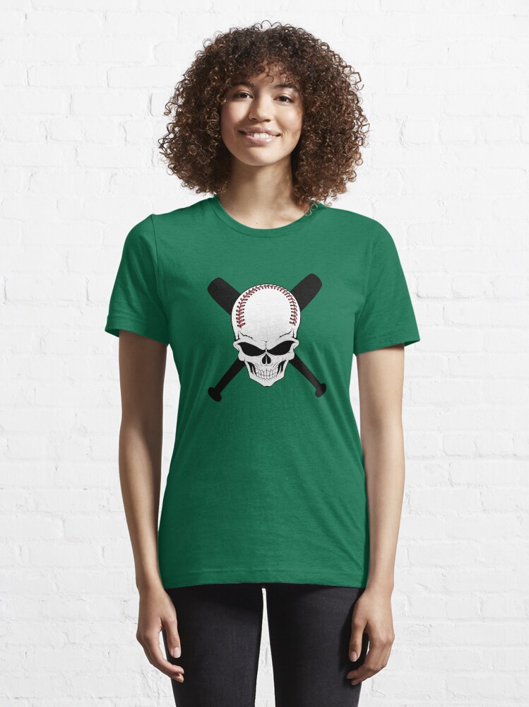 Alternate view of Baseball Jolly Roger Essential T-Shirt