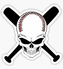 Baseball Jolly Roger Sticker