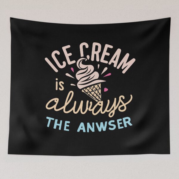 Item preview, Ice Cream Is Always The Answer Yummy Frozen Ice Cream Kids Gift designed and sold by TMelonShop.