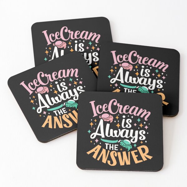 Item preview, Ice Cream Is Always The Answer Cool and tasty Scoop Fro Kids Gift designed and sold by TMelonShop.
