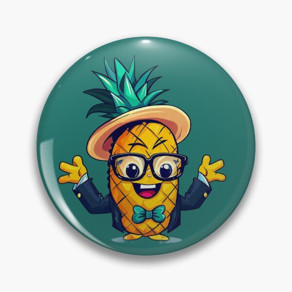 Item preview, Smiling Pineapple Sticker - Sweet and Cheerful designed and sold by shineslush.