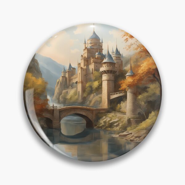 Artikelvorschau, Schloss mit Blick auf die Flussbrücke entworfen und verkauft von designsbyflo.