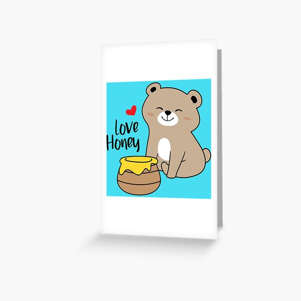 Vintage American Greetings Valentines Day Cards “Honey Love” Teddy