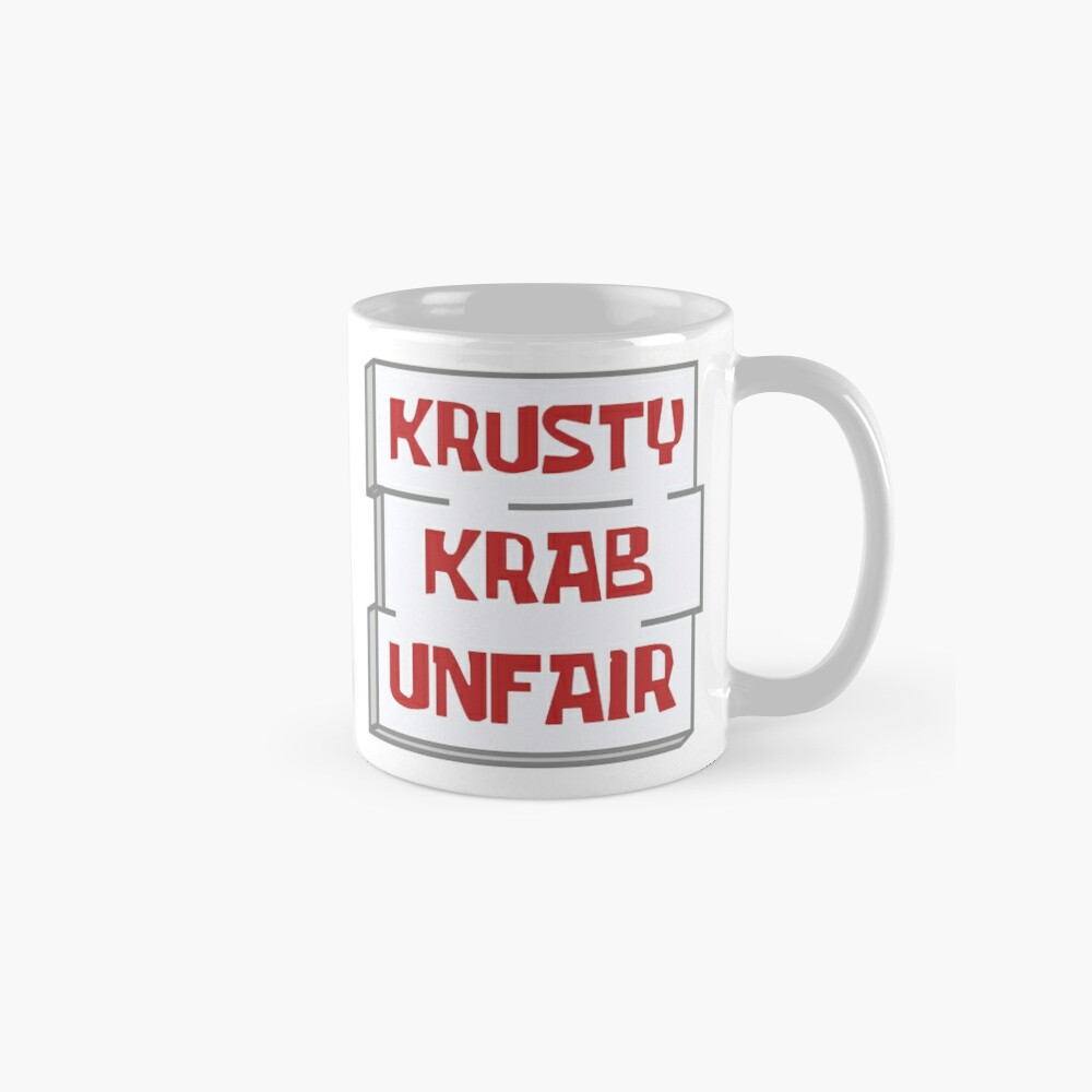 Krusty Krab Is Unfair Sign From Spongebob Magnet By Sailboat Redbubble