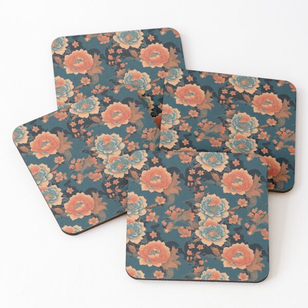 Item preview, Oriental flowers 86 designed and sold by DoodleLandShop.