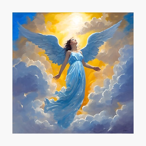Praying Angel Stairs in Heaven Stairway to Heaven in Clouds Stairs Heaven  Angel Wings Guardian Angel Memorial Shining Sky In Loving Memory