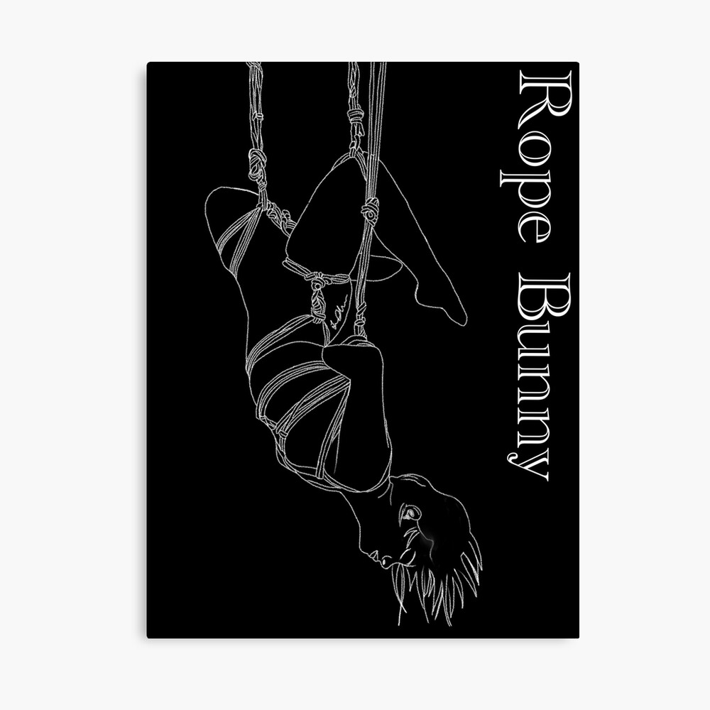 Rope Bunny Art Drawing Shibari Kinbaku Bondage | Poster