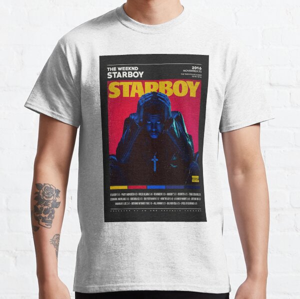 Minimalist Album Music Shirt The Weeknd Starboy Tour Hoodie Classic -  AnniversaryTrending