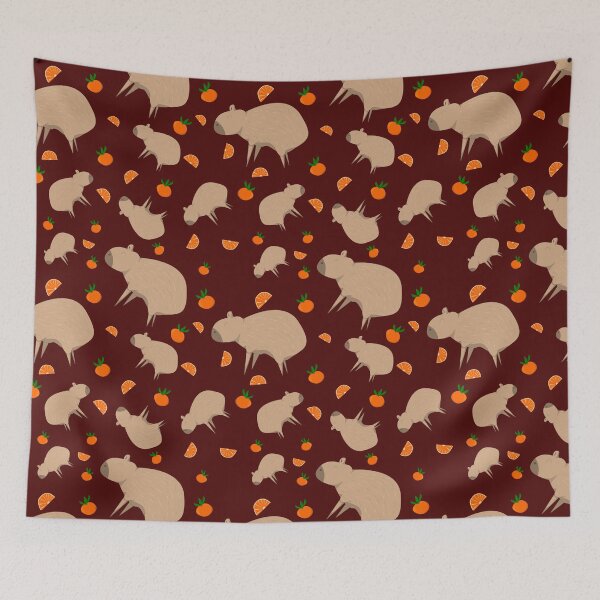 Artikelvorschau, Capybara-Orange-Design. Geschenke für Capybara-Liebhaber entworfen und verkauft von ChiknEmporium.