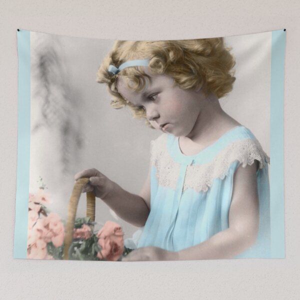 Item preview, Shirley Temple with Flowers designed and sold by Retro Salt.