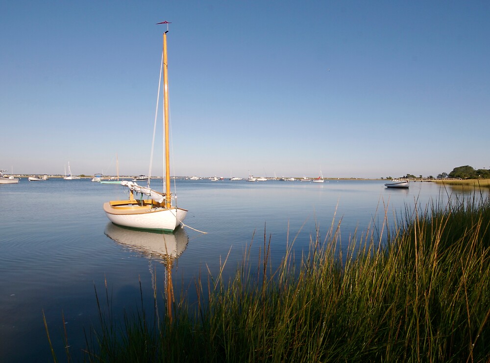 "Centervill Sail Boat (Cape Cod)" by Christopher Seufert Redbubble