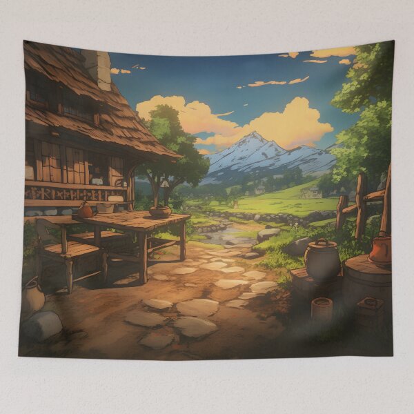 Item preview, eastern landscape designed and sold by Quijote-.