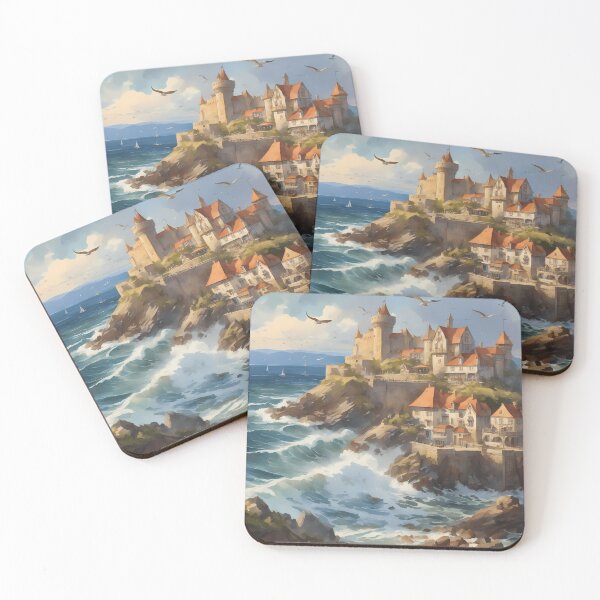 Item preview, Castle, Town, and the Roaring Waves designed and sold by designsbyflo.