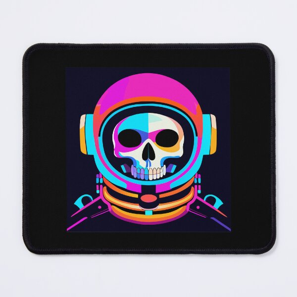 Item preview, neon skull in a spacesuit designed and sold by Mike Kiev art.