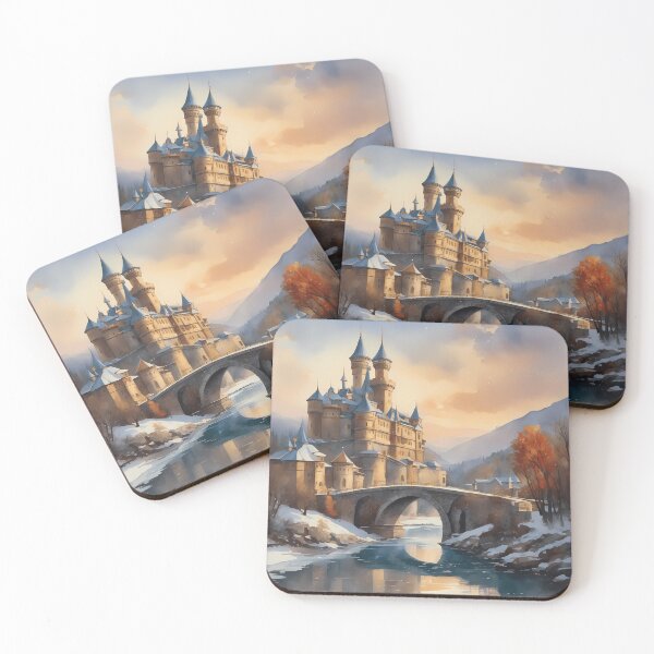 Item preview, Castle Overlooking a Frozen River designed and sold by designsbyflo.