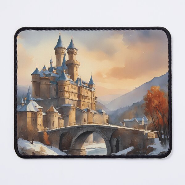 Item preview, Castle Overlooking a Frozen River designed and sold by designsbyflo.