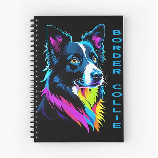 Aperçu de l'œuvre Tête de Border Collie - Conception sylisée créée et vendue par Image-Caption.